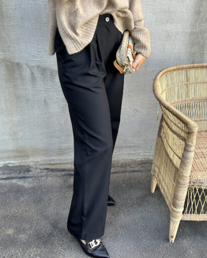 Rue De Tokyo Piv Wool Twill Black