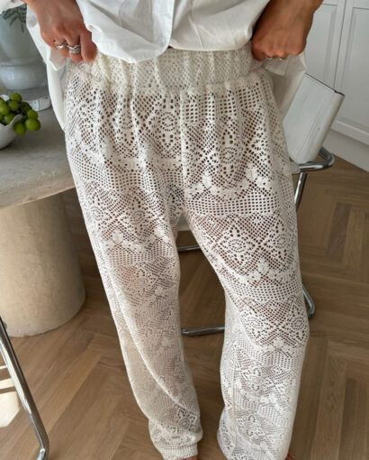 BY IC Zhanna Pants White Knit