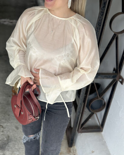 Selected Femme LS o-neck Top Angora