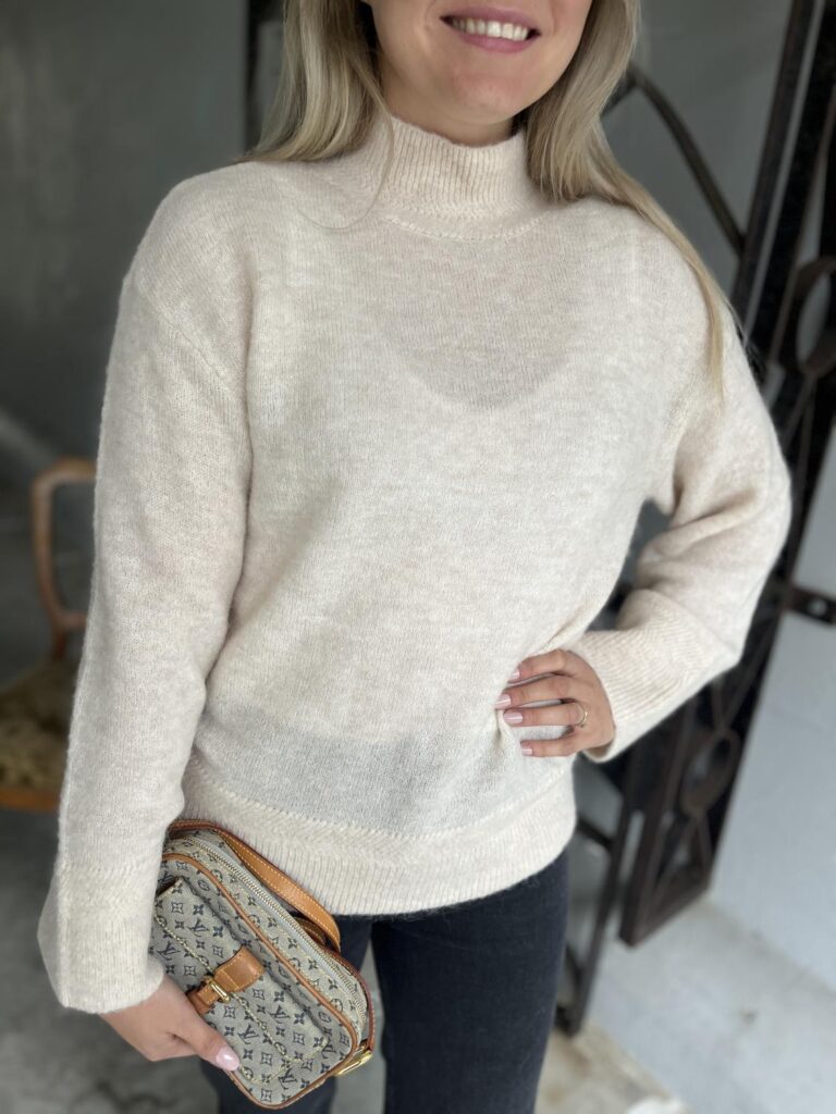 YAS Nellis Knit Pullover Birch