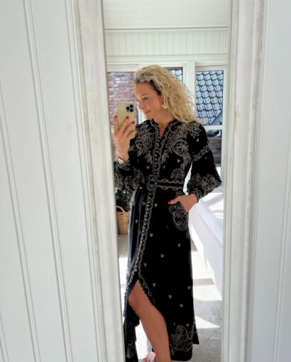 Scarlett Poppies Beyonce Long Dress Onyx Black