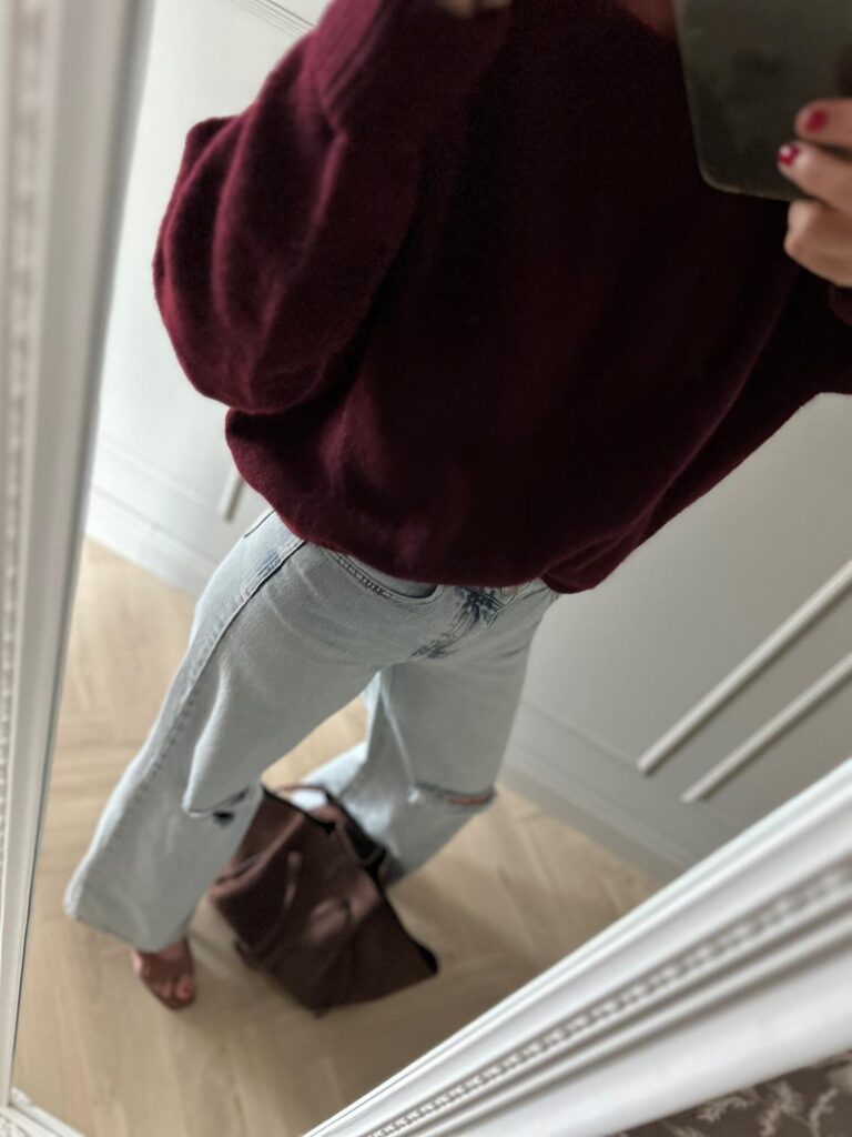 American Vintage Femme Pull Vito18E Grenat Chine