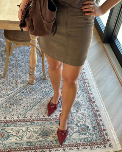 Selected Femme Kaya Suede Skirt