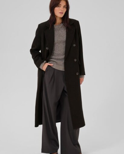 My Essential Wardrobe Frannie Coat Espresso