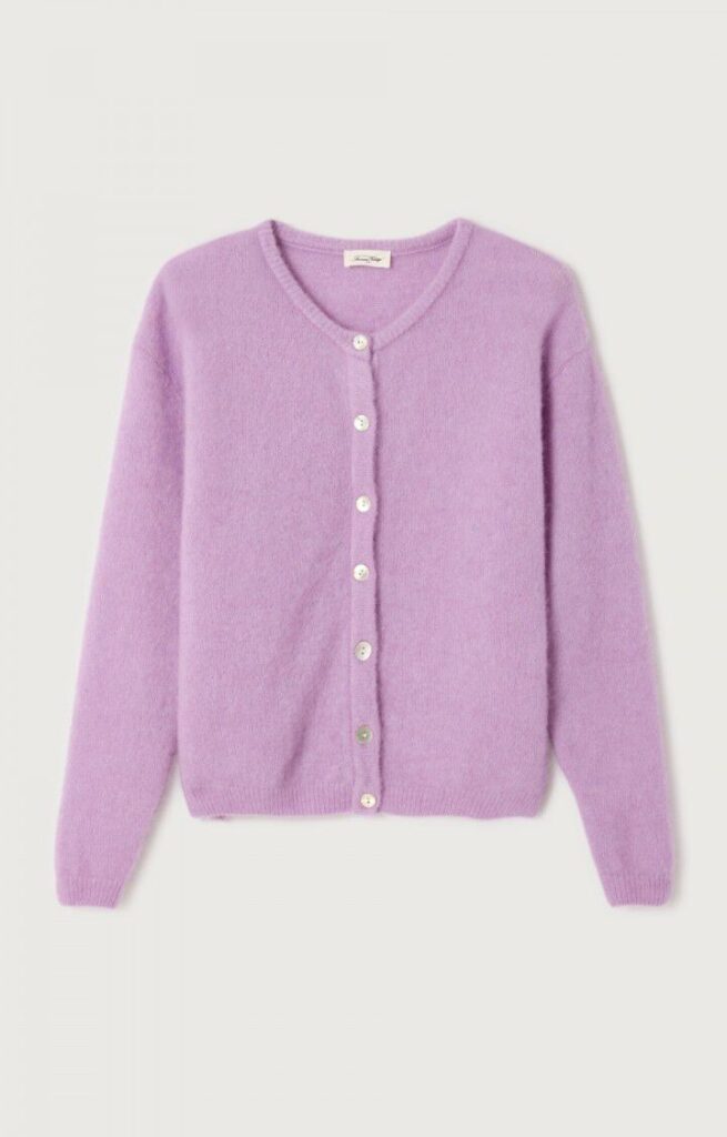 American Vintage Vito Cardigan Lavender
