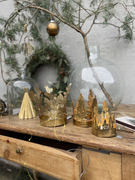 Walther & Co Pine Hurricane Brass 17 cm H