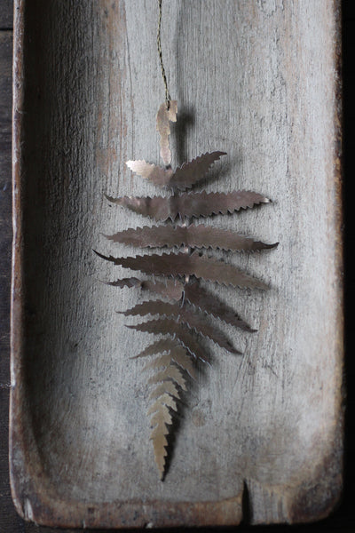 Wather & Co Fern Brass Leaf Ornament